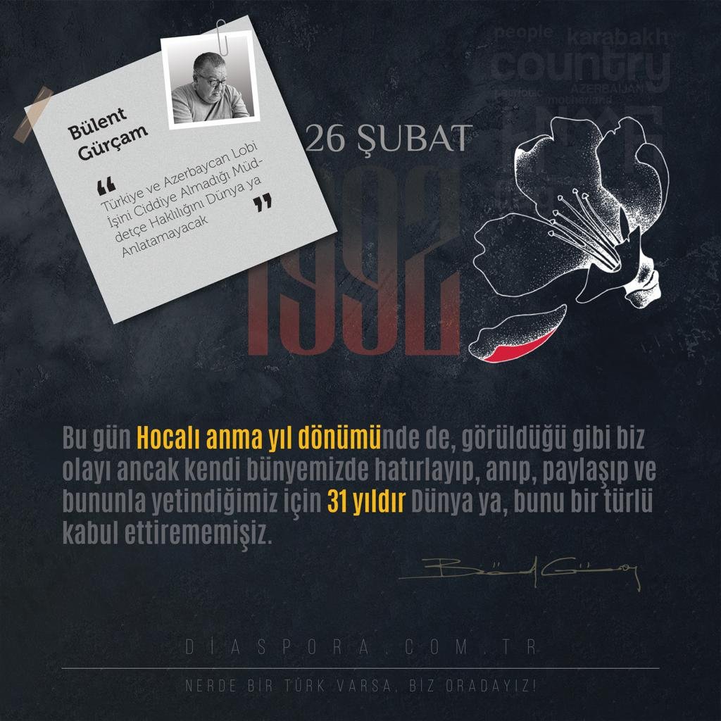 26 Şubat Hocalıyı Anma Günüdür