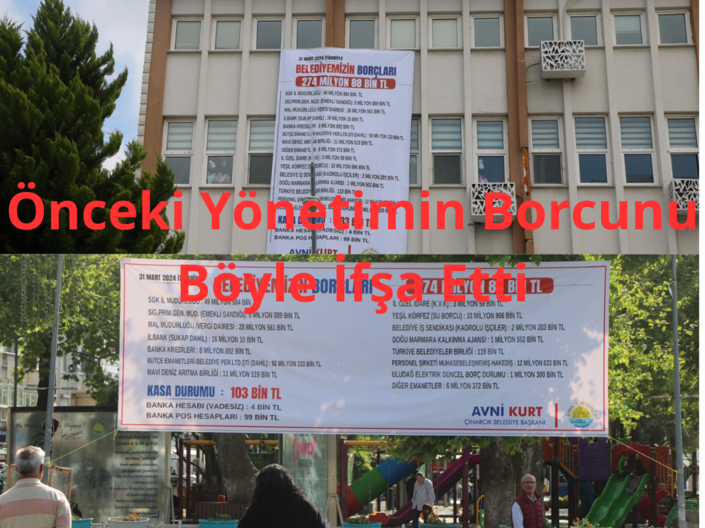 Devraldığı Borçlarının Listesini Belediye ve Kent Meydanına Astı
