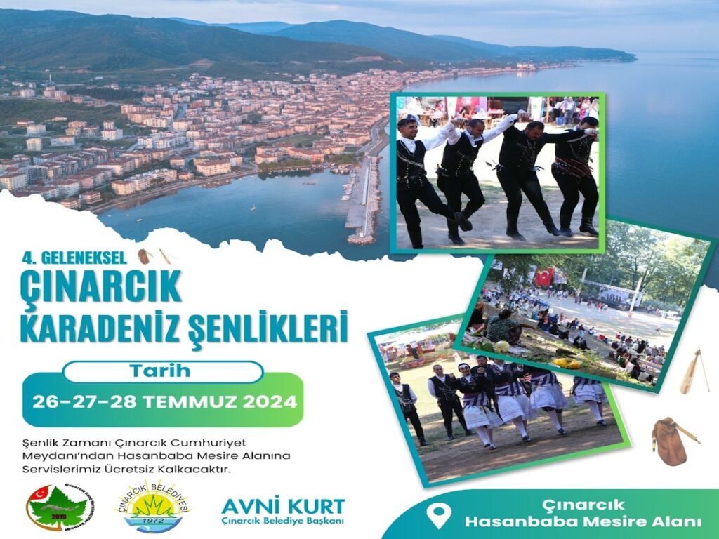 Çınarcık’ın Tek Eğlence Festivali Karadenizliler Şöleni Başlıyor